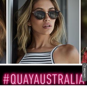 Quay Rumours Tortoiseshell Cateye Sunglasses